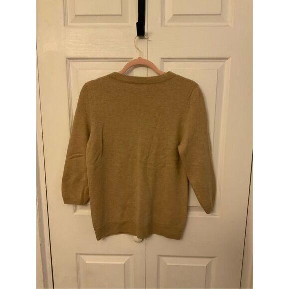 Talbots Cashmere Audrey Sweater Tan L - Picture 5 of 5